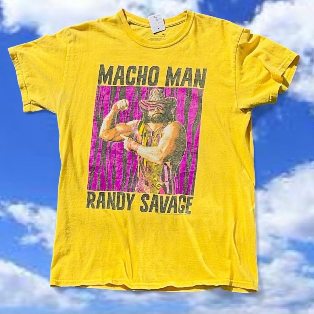 WWE Yellow Macho Man Randy Savage Tee